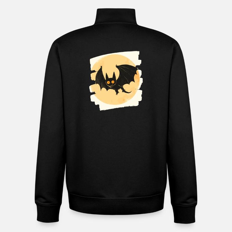 Fledermaus Retro - Unisex Organic Zip Sweatshirt von Stanley/Stella - Schwarz