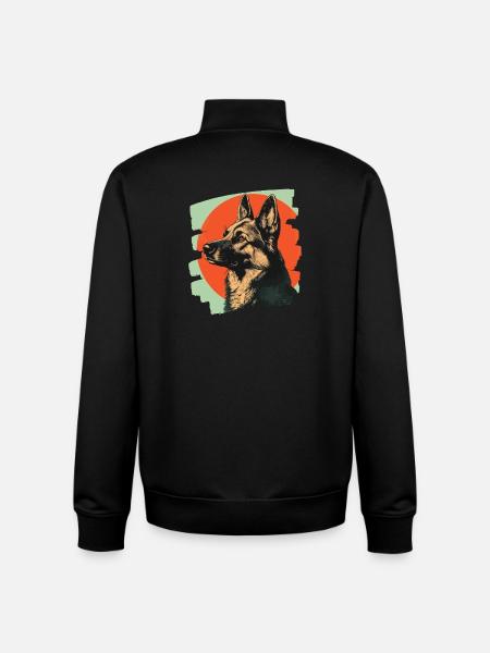 Sheepdog - Unisex Organic Zip Sweatshirt by Stanley/Stella - black