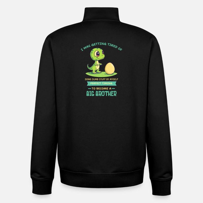 Grumpy Fussy Bold Text Logo - Unisex Organic Zip Sweatshirt by Stanley/Stella - black