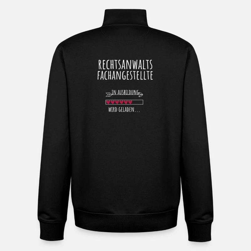 Rechtsanwaltsfachangestellte Ausbildung Beruf - Unisex Organic Zip Sweatshirt von Stanley/Stella - Schwarz