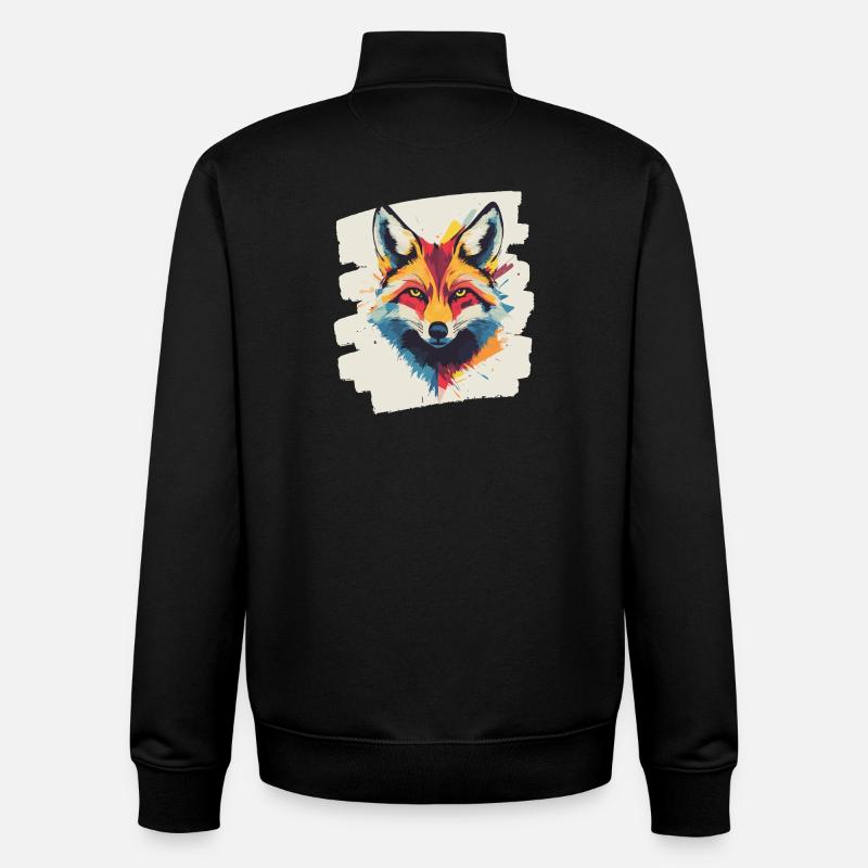 Fuchs - Unisex Organic Zip Sweatshirt von Stanley/Stella - Schwarz