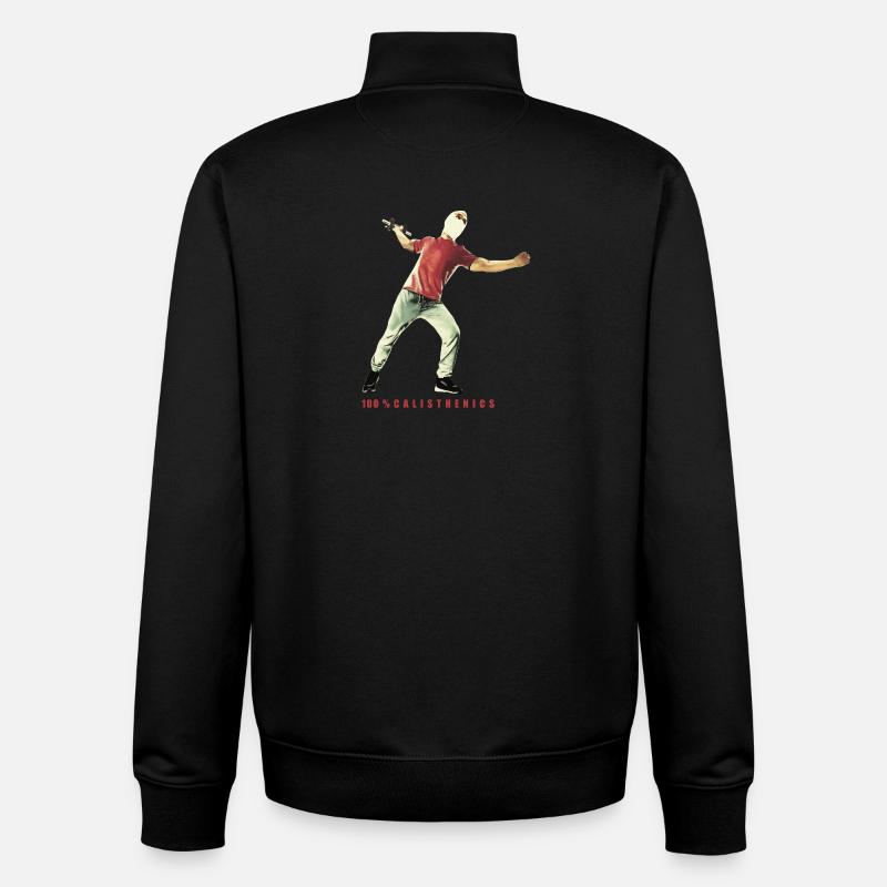 Calisthenics - Training mit Körpergewicht - Unisex Organic Zip Sweatshirt von Stanley/Stella - Schwarz