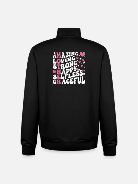 Die beste Mutter aller Zeiten - Unisex Organic Zip Sweatshirt von Stanley/Stella - Schwarz