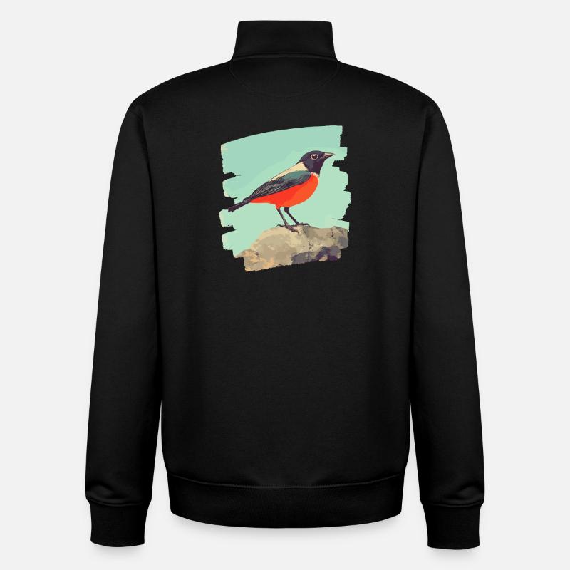 Kanarienvogel - Unisex Organic Zip Sweatshirt von Stanley/Stella - Schwarz
