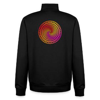 crazy Dots - Unisex Organic Zip Sweatshirt von Stanley/Stella - Schwarz - Hinten - AI Model Male 185 light (185cm)