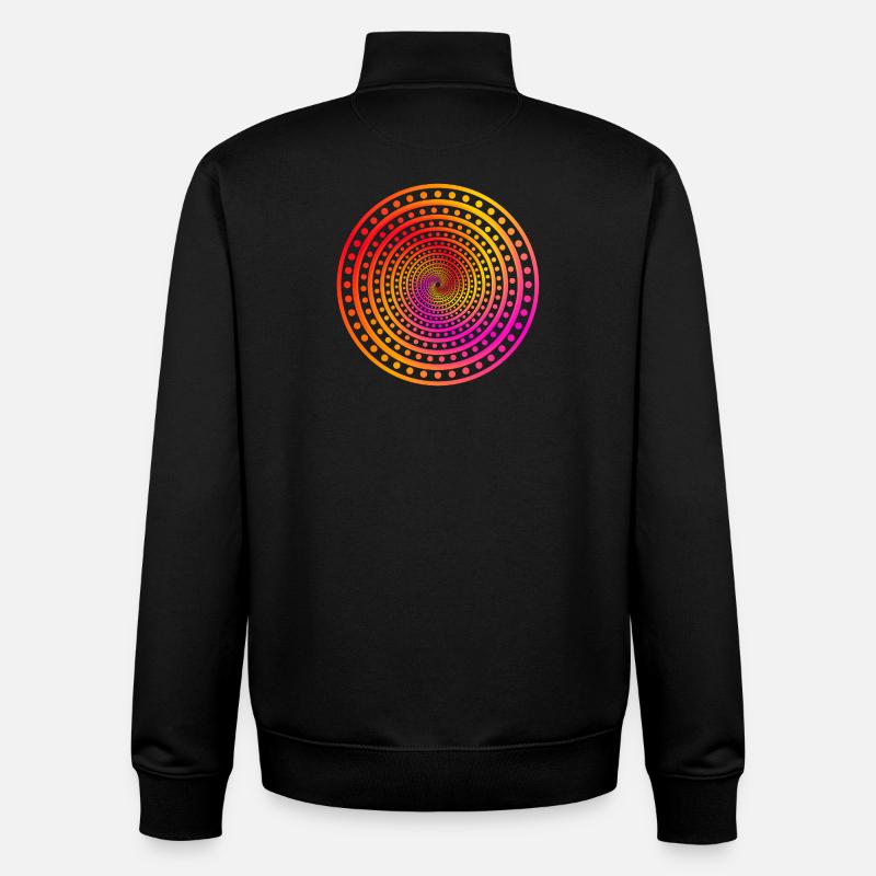 crazy Dots - Unisex Organic Zip Sweatshirt von Stanley/Stella - Schwarz