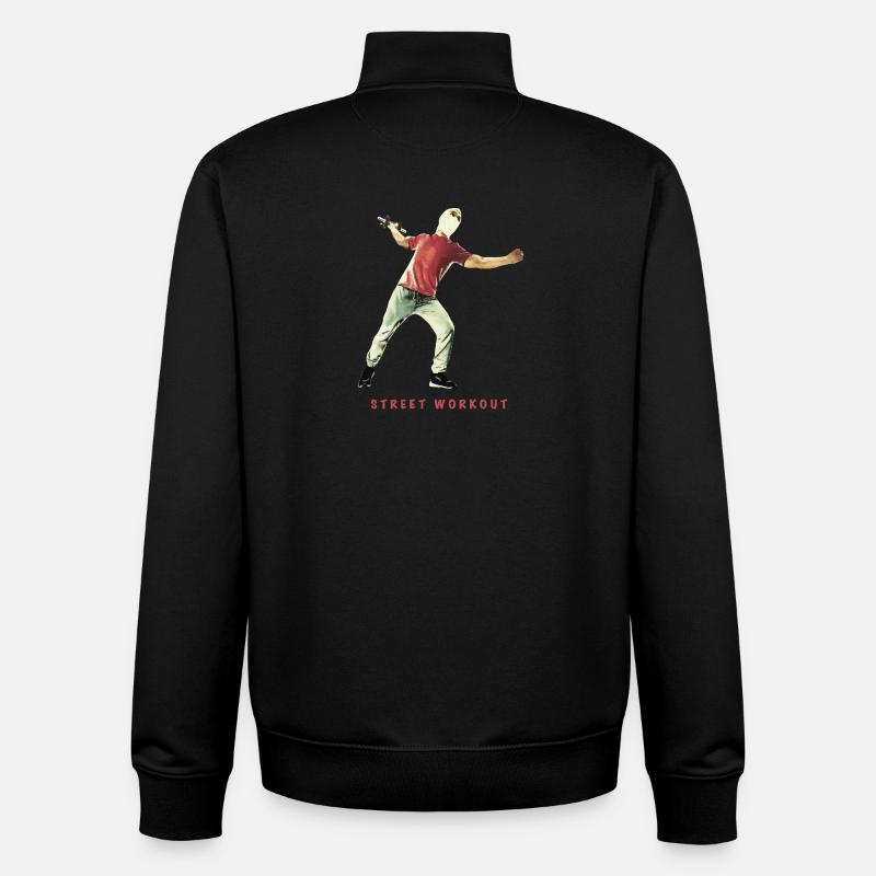 Street Workout ohne Gewicht - Unisex Organic Zip Sweatshirt von Stanley/Stella - Schwarz