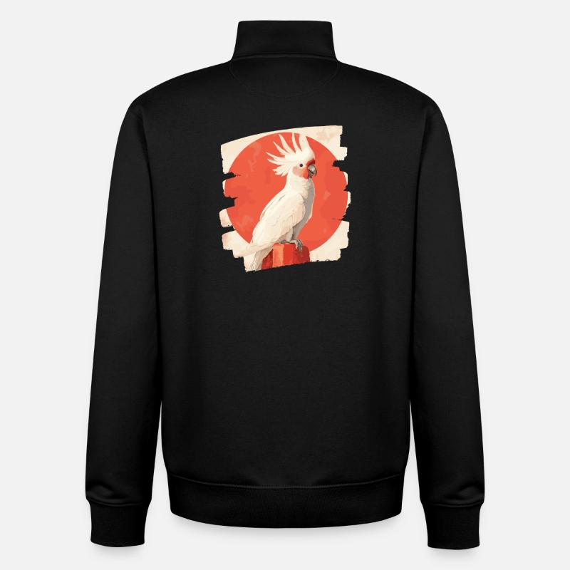 Kakadu - Unisex Organic Zip Sweatshirt von Stanley/Stella - Schwarz