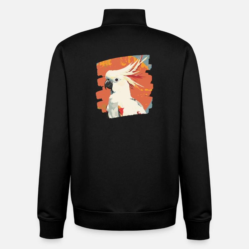 Kakadu - Unisex Organic Zip Sweatshirt von Stanley/Stella - Schwarz