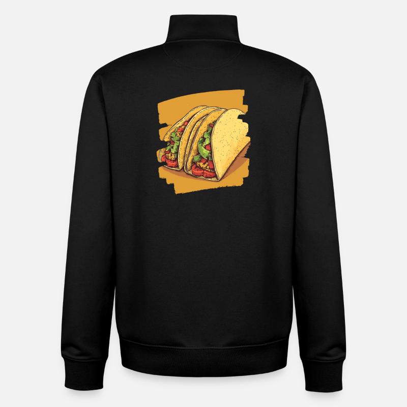 Taco - Sweat zippé unisexe en coton bio Stanley/Stella - noir