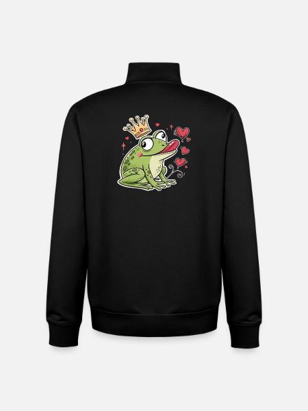 Froschkönig Karneval Fasching Konfetti - Unisex Organic Zip Sweatshirt von Stanley/Stella - Schwarz