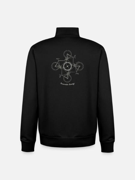 Cycle Grid Renewable Energy - Unisex Organic Zip Sweatshirt by Stanley/Stella - black