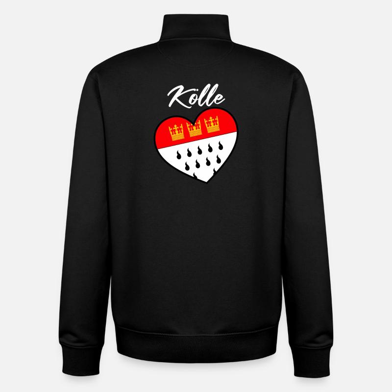 Köln Kölle Karneval Alaaf Kölner Kölsch Veedel - Unisex Organic Zip Sweatshirt von Stanley/Stella - Schwarz