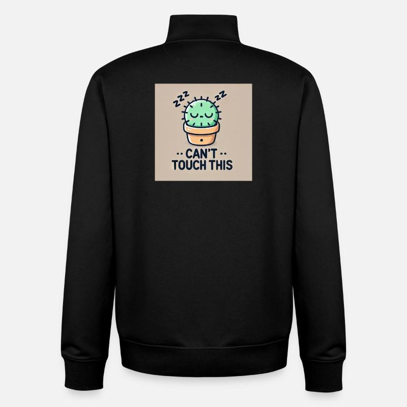 Can’t Touch This - Unisex Organic Zip Sweatshirt von Stanley/Stella - Schwarz