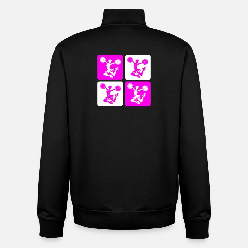 Cheerleader Design - Unisex Organic Zip Sweatshirt von Stanley/Stella - Schwarz