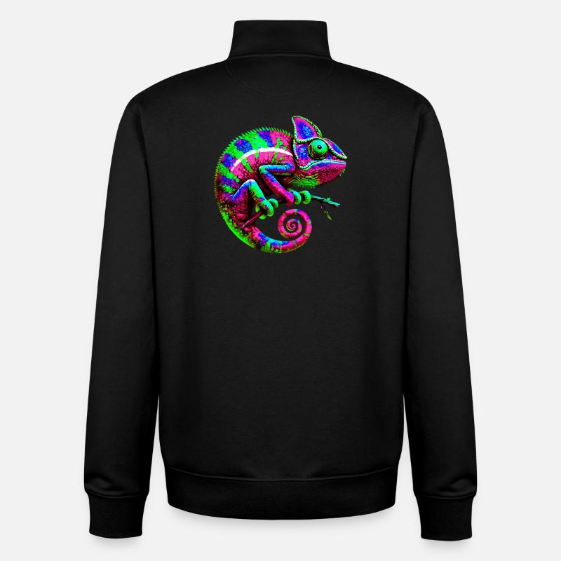 Chameleon - Unisex Organic Zip Sweatshirt by Stanley/Stella - black