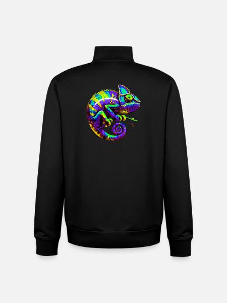 Chameleon - Unisex Organic Zip Sweatshirt by Stanley/Stella - black