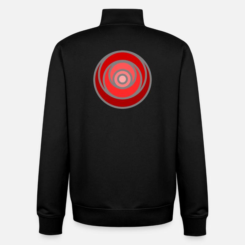 Graphic No. 7 - Unisex Organic Zip Sweatshirt von Stanley/Stella - Schwarz