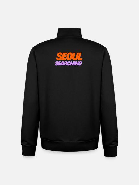 Seoul Searching Vibes - Perfect Gift for K-Culture - Unisex Organic Zip Sweatshirt by Stanley/Stella - black
