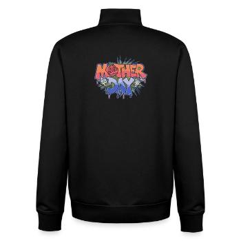 Graffiti zum Muttertag - Unisex Organic Zip Sweatshirt von Stanley/Stella - Schwarz - Hinten - AI Model Male 185 light (185cm)