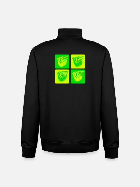 Relaxed sloth – take it easy - Unisex Organic Zip Sweatshirt by Stanley/Stella - black