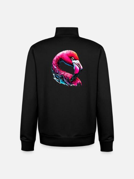 Flamant - Sweat zippé unisexe en coton bio Stanley/Stella - noir