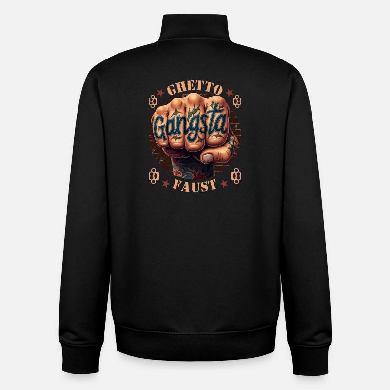 Ghetto Faust - Unisex Organic Zip Sweatshirt von Stanley/Stella - Schwarz