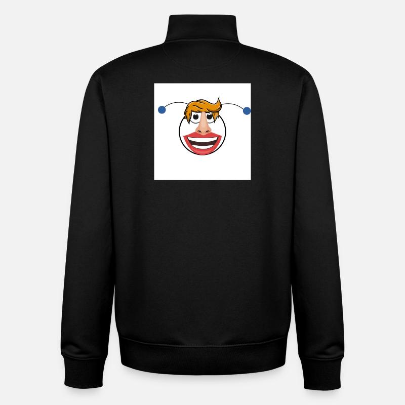 Le drôle de gars - Sweat zippé unisexe en coton bio Stanley/Stella - noir