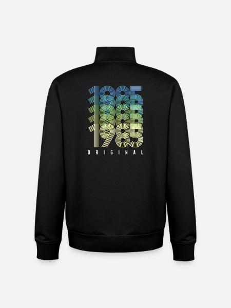 Concentric Year Rings 1965 2015 - Unisex Organic Zip Sweatshirt by Stanley/Stella - black