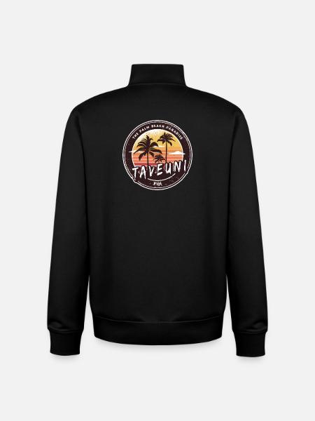 Taveuni – Fiji's Tropical Paradise - Unisex Organic Zip Sweatshirt by Stanley/Stella - black