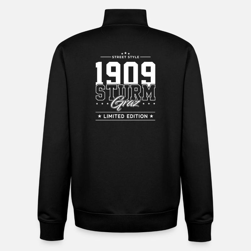 Sturm Graz - Unisex Organic Zip Sweatshirt von Stanley/Stella - Schwarz