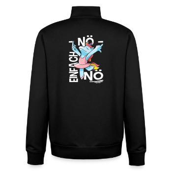 Nö Einfach Nö Lustig Spruch Ironie Arbeit Sprüche - Unisex Organic Zip Sweatshirt von Stanley/Stella - Schwarz - Hinten - AI Model Male 185 light (185cm)