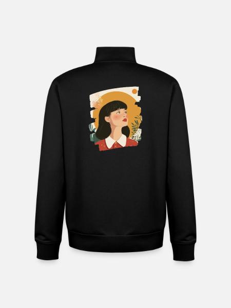 Relax Meditation Selfcare Me-Time - Unisex Organic Zip Sweatshirt by Stanley/Stella - black