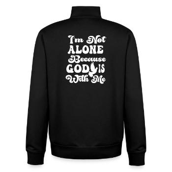 Im Not Alone - Unisex Organic Zip Sweatshirt by Stanley/Stella - black - Back - AI Model Male 185 light (185cm)