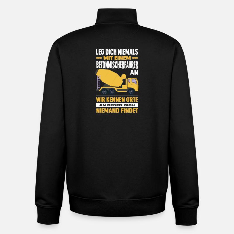 Strassenbau Geschenk Strassenbauer Baustelle - Unisex Organic Zip Sweatshirt von Stanley/Stella - Schwarz