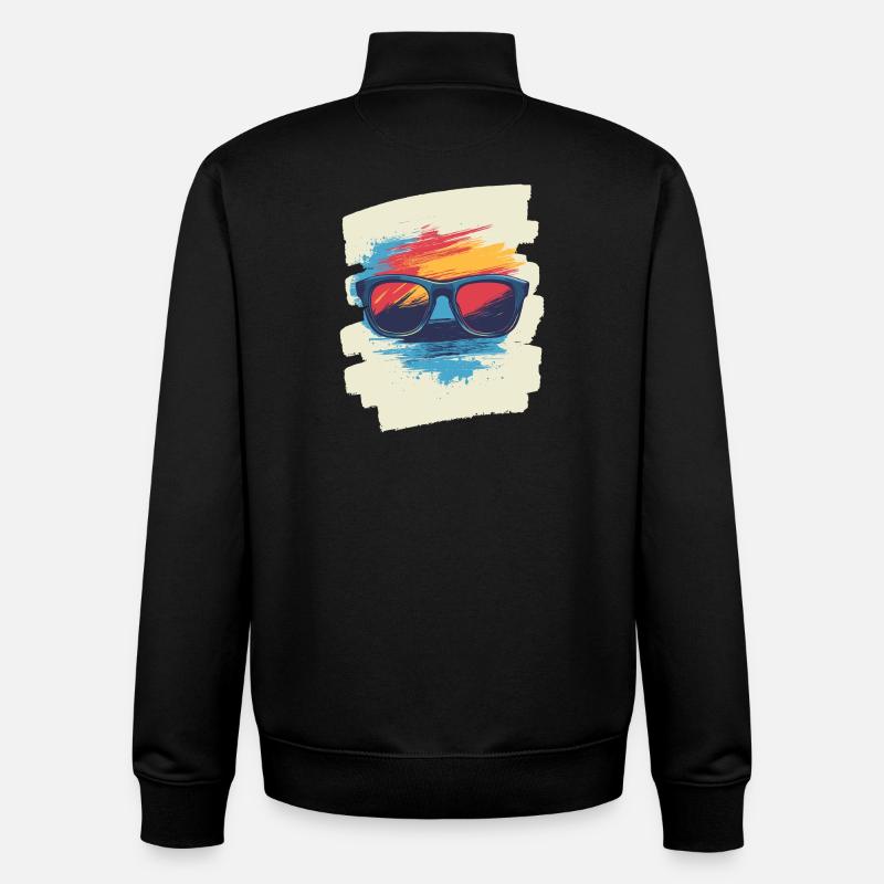 Sonnenbrille - Unisex Organic Zip Sweatshirt von Stanley/Stella - Schwarz