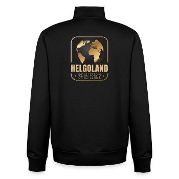 Helgoland - Unisex Organic Zip Sweatshirt von Stanley/Stella - Schwarz - Hinten - AI Model Male 185 light (185cm)