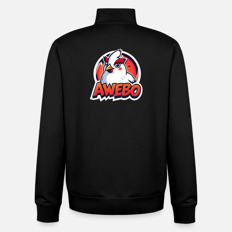Awebo - Sweat zippé unisexe en coton bio Stanley/Stella - noir