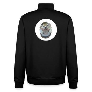 Ida Igel - Unisex Organic Zip Sweatshirt von Stanley/Stella - Schwarz - Hinten - AI Model Male 185 light (185cm)