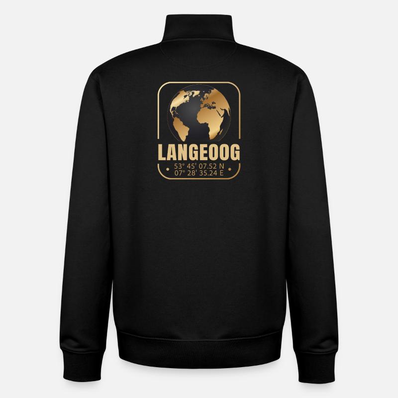 Langeoog - Unisex Organic Zip Sweatshirt von Stanley/Stella - Schwarz