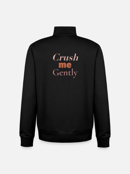 CRUSH - crush me gently - Unisex Organic Zip Sweatshirt von Stanley/Stella - Schwarz