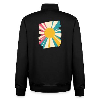 Sommer Sonne - Unisex Organic Zip Sweatshirt von Stanley/Stella - Schwarz - Hinten - AI Model Male 185 light (185cm)
