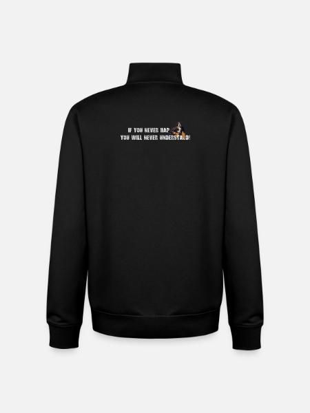 Bouvier bernois - Sweat zippé unisexe en coton bio Stanley/Stella - noir