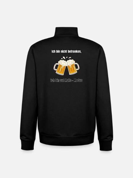 Malle Kollektion - Unisex Organic Zip Sweatshirt von Stanley/Stella - Schwarz