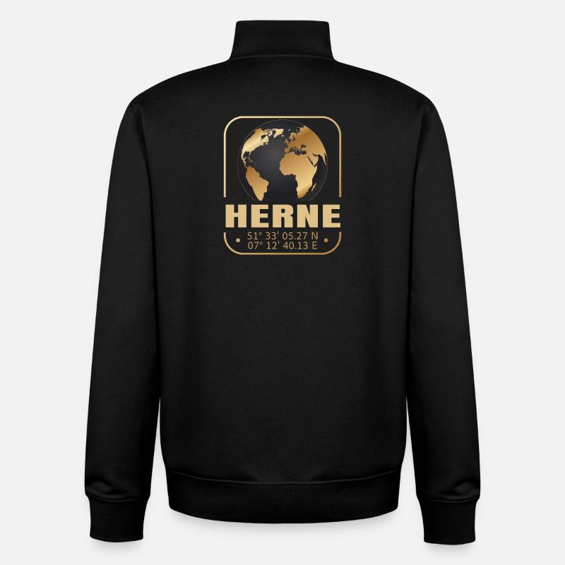 Herne - Unisex Organic Zip Sweatshirt von Stanley/Stella - Schwarz
