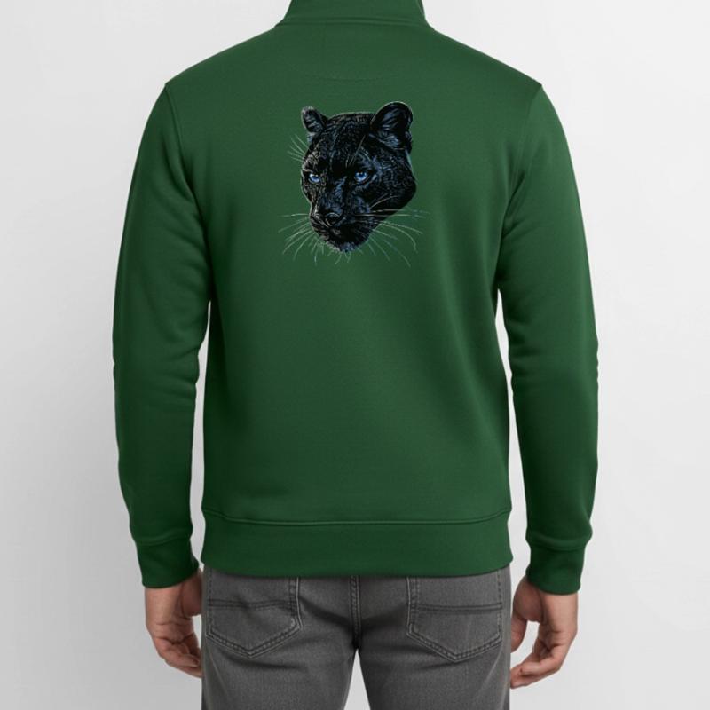 Panther Leopard Raubkatze Süße Großkatze Panter Unisex Organic Zip Sweatshirt von Stanley/Stella