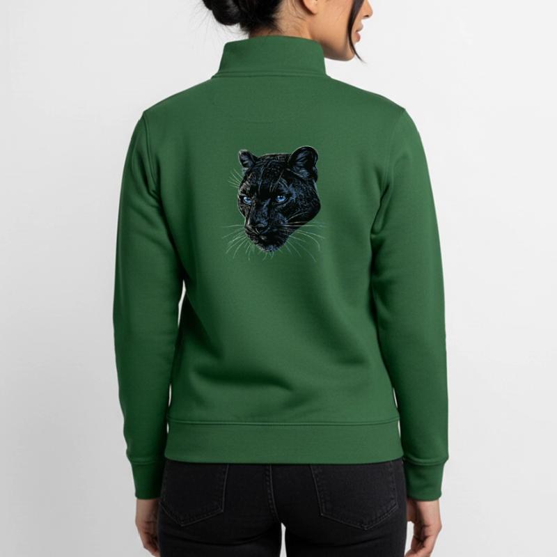 Panther Leopard Raubkatze Süße Großkatze Panter Unisex Organic Zip Sweatshirt von Stanley/Stella