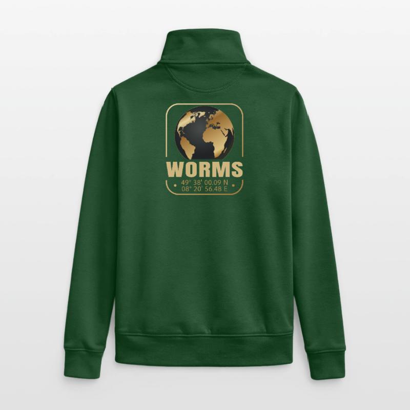 Worms Unisex Organic Zip Sweatshirt von Stanley/Stella
