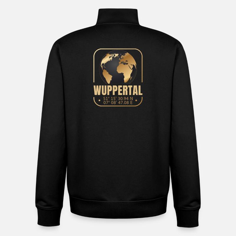 Wuppertal - Unisex Organic Zip Sweatshirt von Stanley/Stella - Schwarz