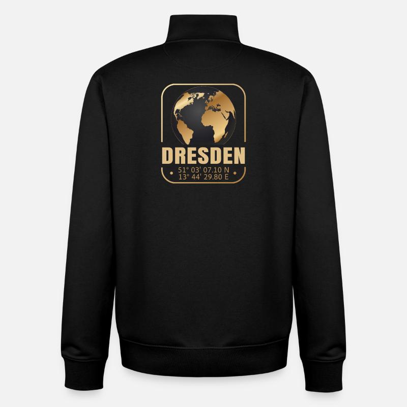 Dresden - Unisex Organic Zip Sweatshirt von Stanley/Stella - Schwarz